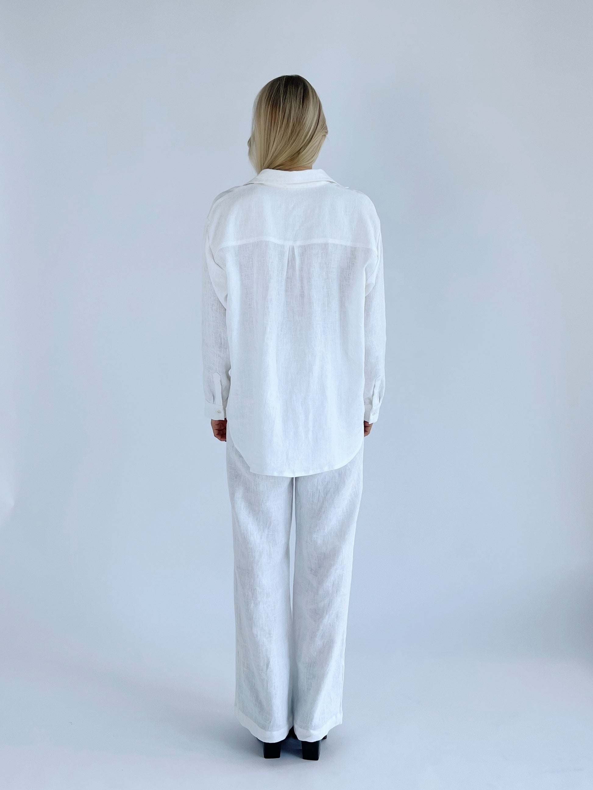 LUMI Linen shirt back